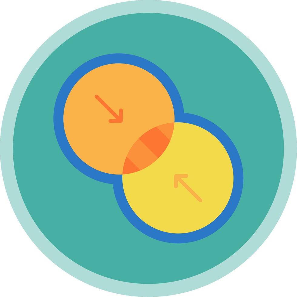 Combine Flat Multi Circle Icon vector