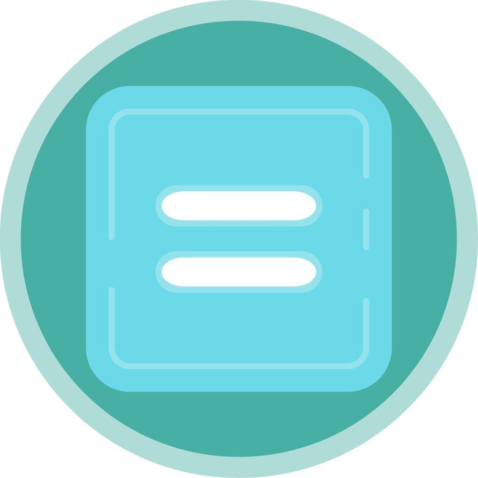 Equal Flat Multi Circle Icon vector