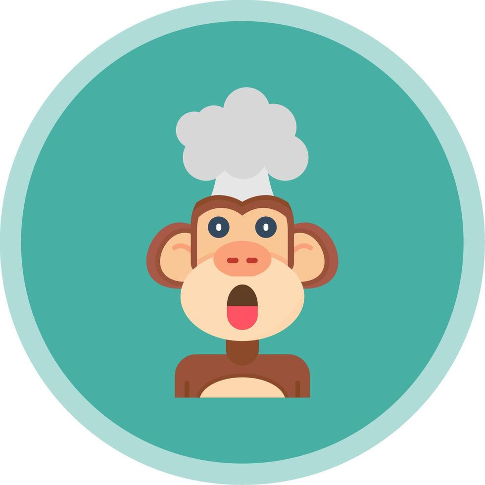 Exploding Flat Multi Circle Icon vector
