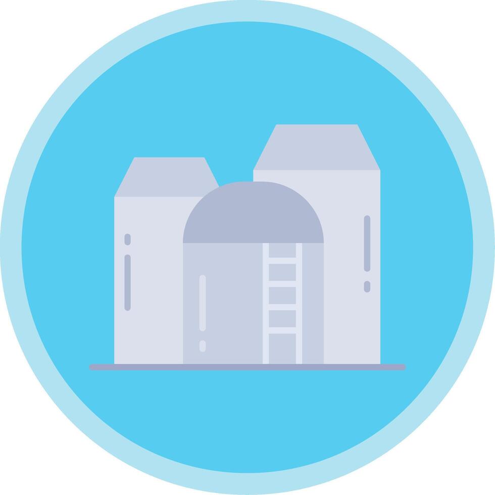 Silo Flat Multi Circle Icon vector