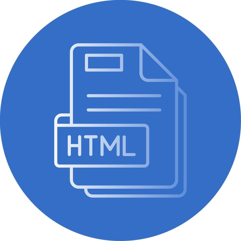 Html Gradient Line Circle Icon vector