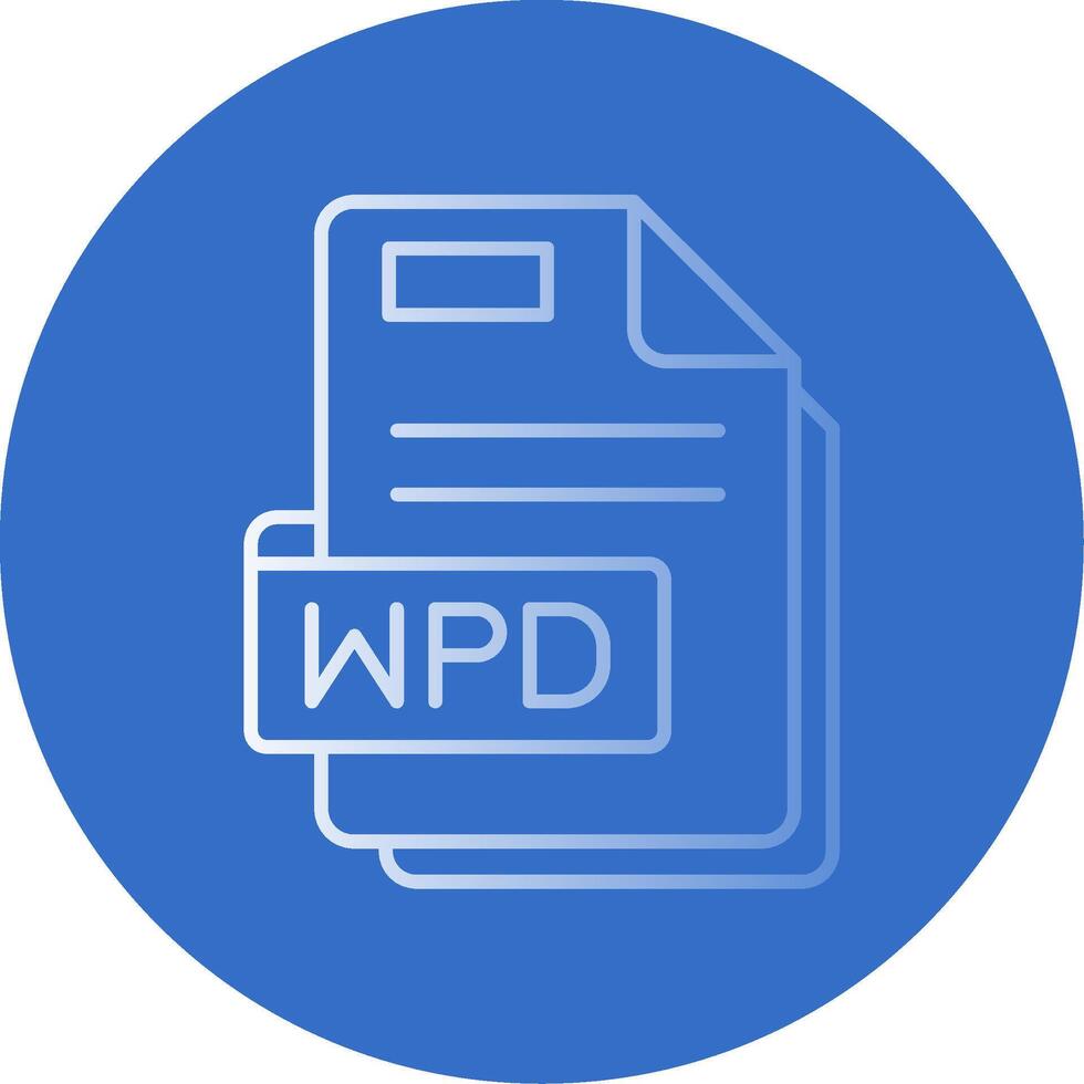 Wpd Gradient Line Circle Icon vector