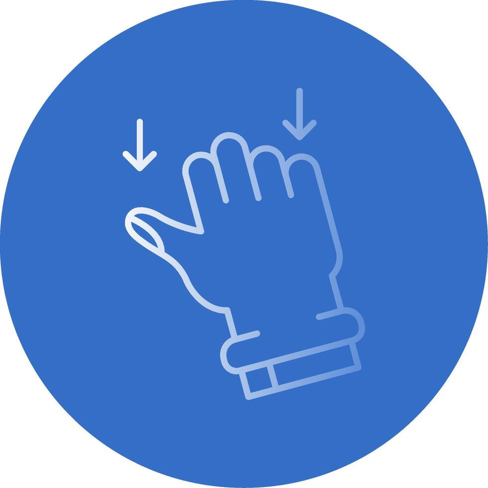 Drag Gradient Line Circle Icon vector