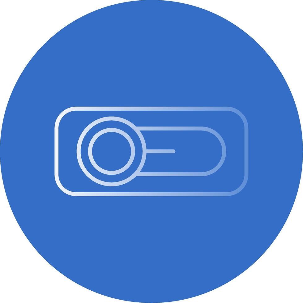 Switch Gradient Line Circle Icon vector