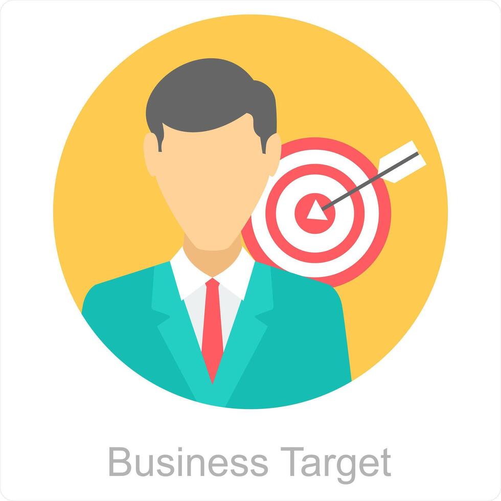 Business Target and business icon concept vector