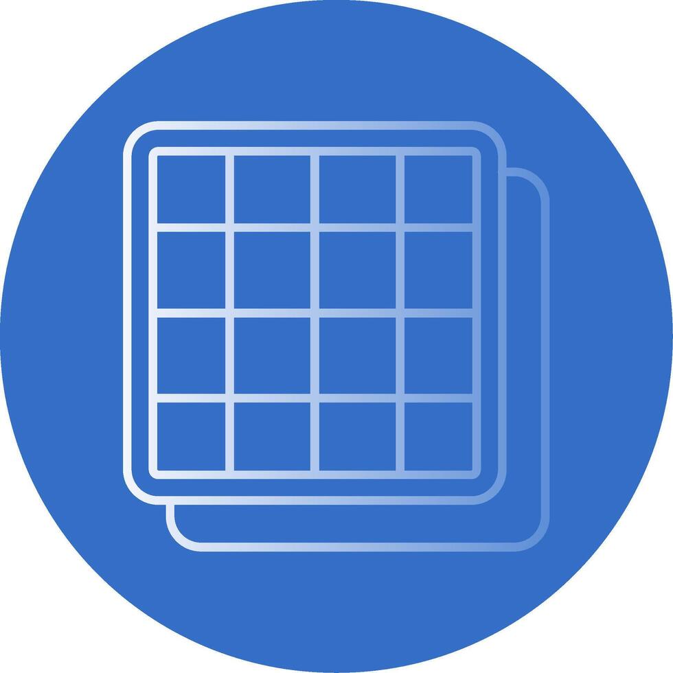 Grid Gradient Line Circle Icon vector