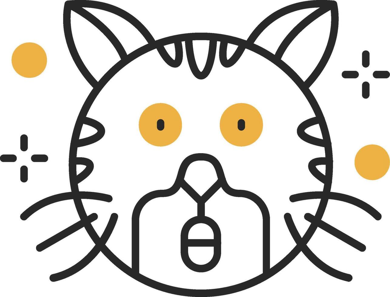 Surprised Skined Filled Icon vector