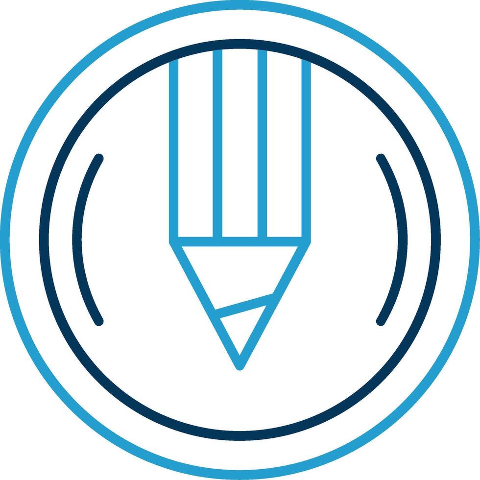 Compose Line Blue Two Color Icon vector