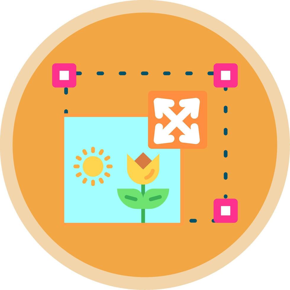Move Flat Multi Circle Icon vector