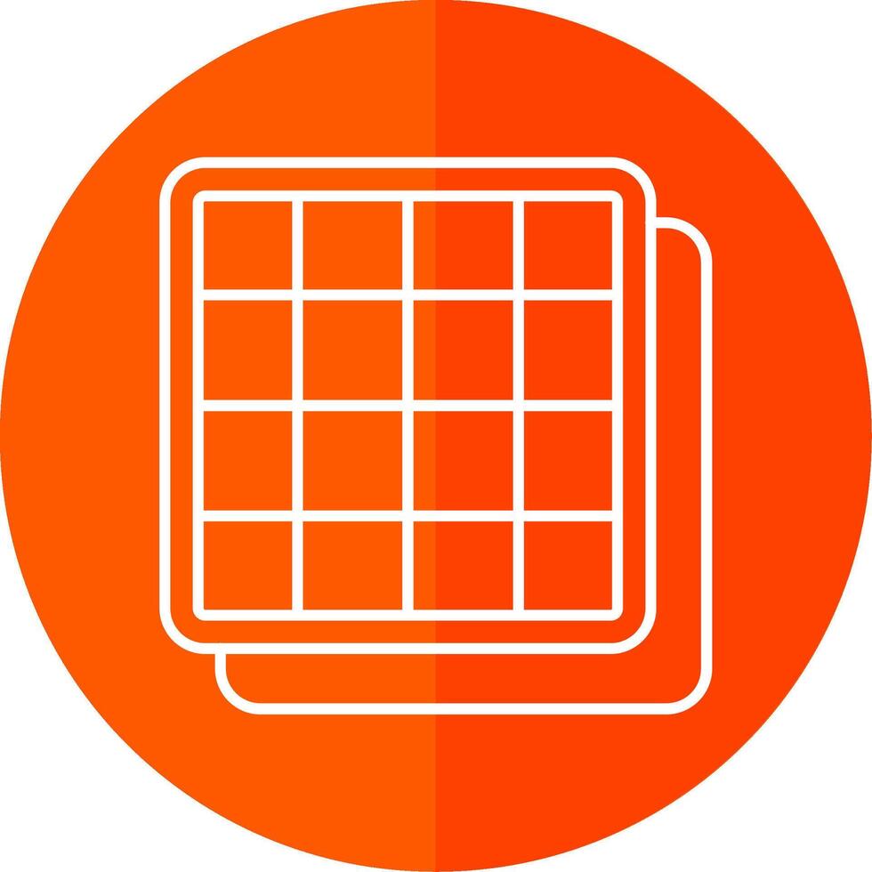 Grid Line Red Circle Icon vector