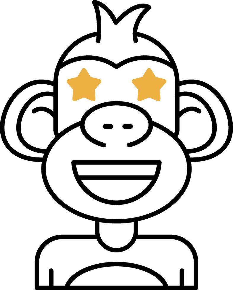 Famous Skined Filled Icon vector