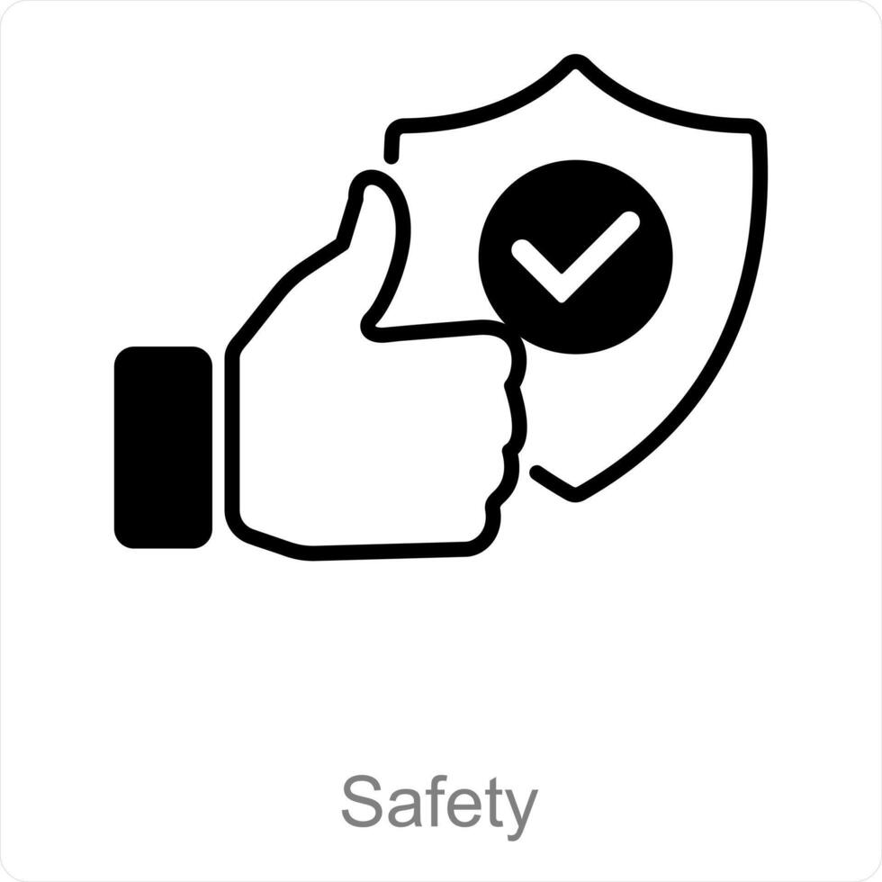 Safety and protection icon concept vector