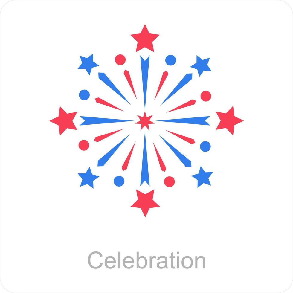 Celebration and celebrate icon concept vector