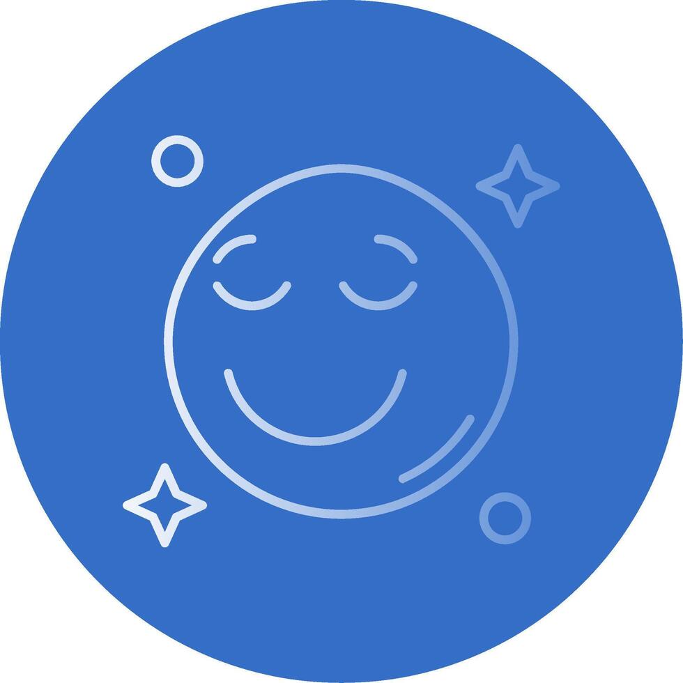 Relieved Gradient Line Circle Icon vector