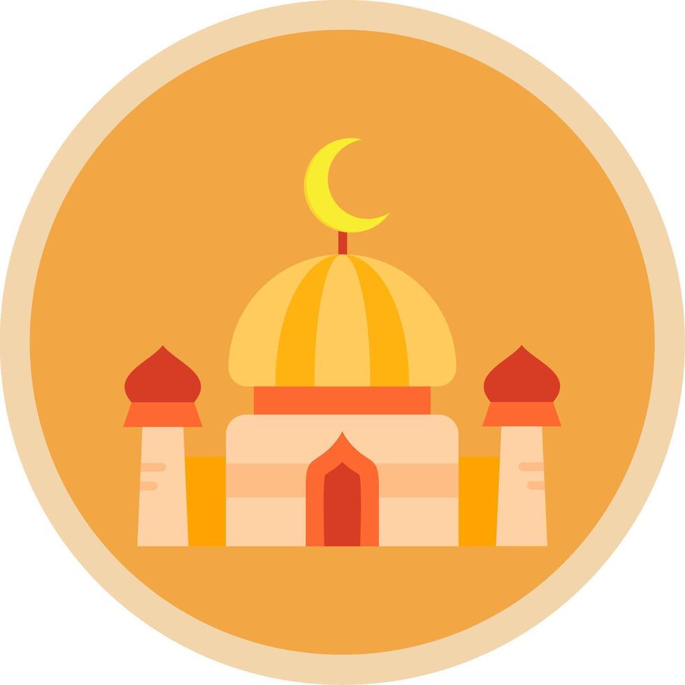 Dome Flat Multi Circle Icon vector
