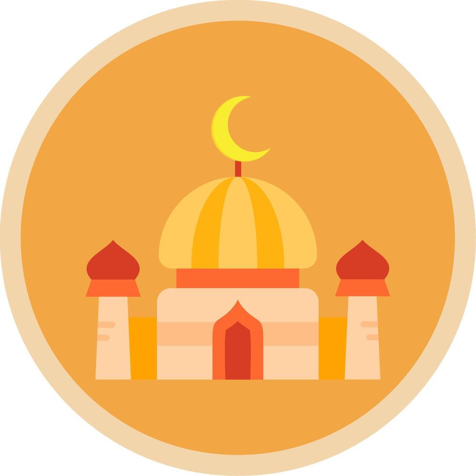 Dome Flat Multi Circle Icon vector