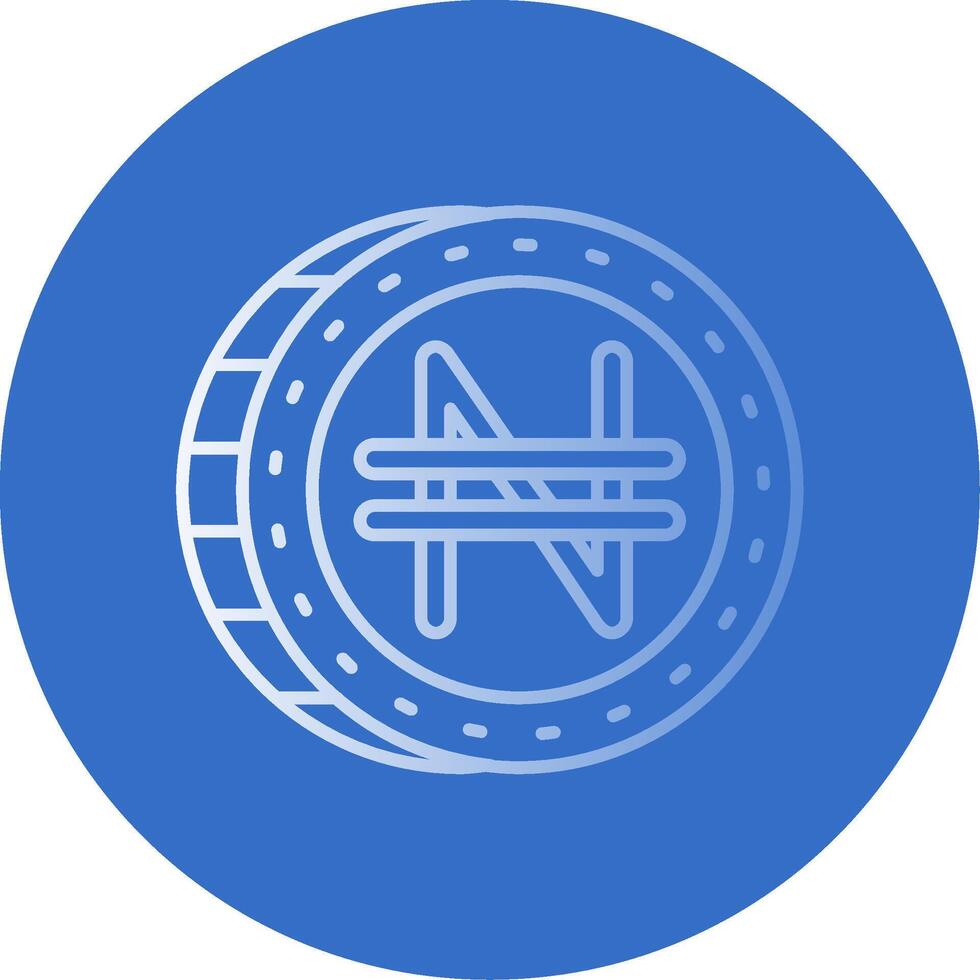Namecoin Gradient Line Circle Icon vector