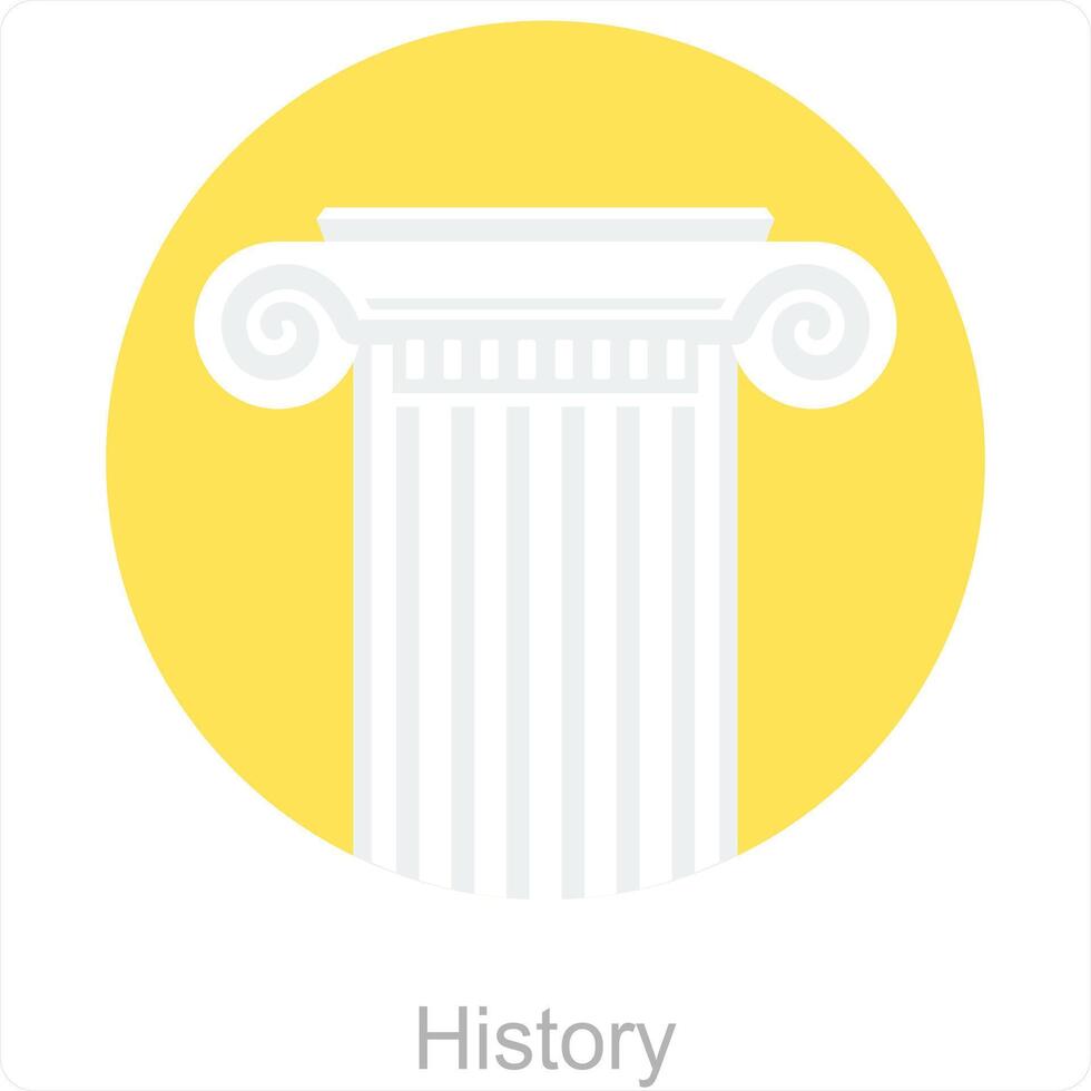 History and study icon concept vector