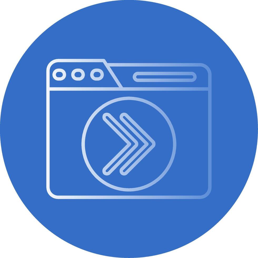 Next Gradient Line Circle Icon vector