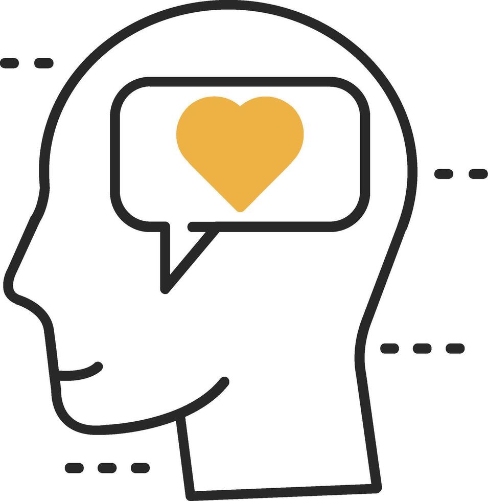 Dialog Skined Filled Icon vector