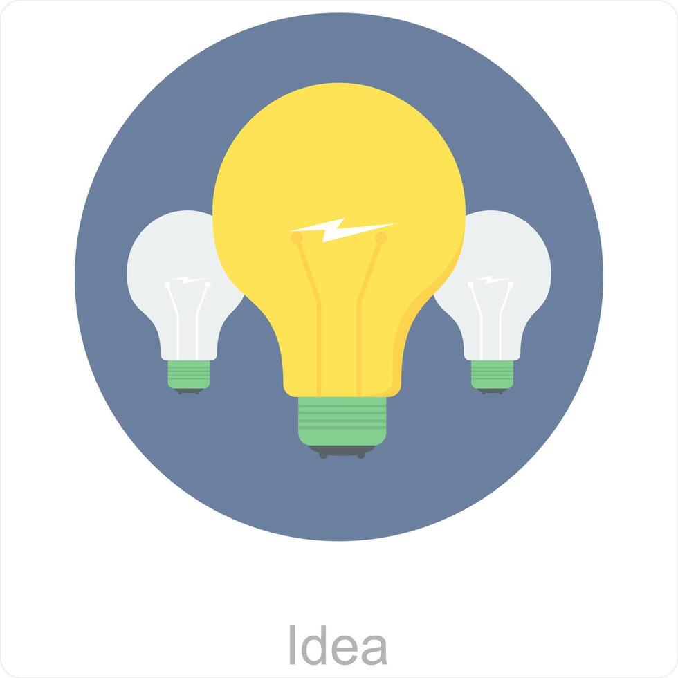 Idea and creative icon concept vector