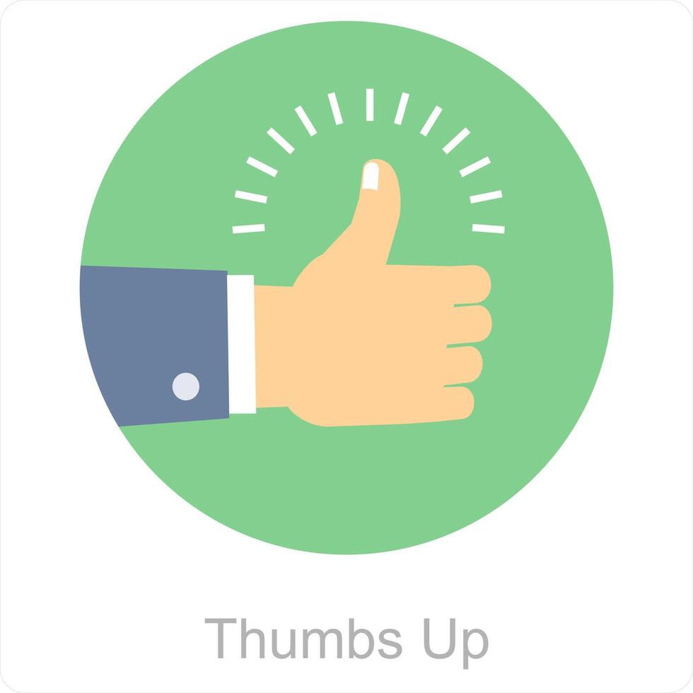Thumbs Up and like icon concept vector