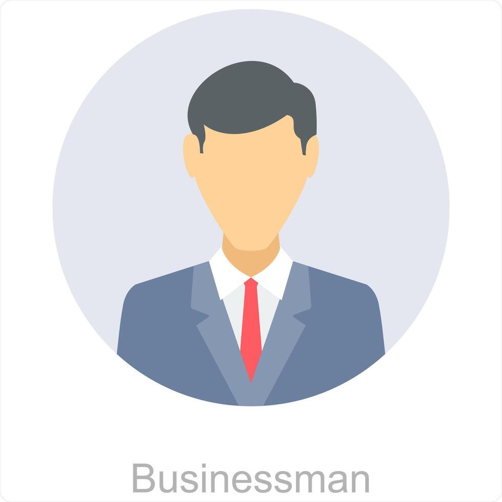 Businessman and leader icon concept vector