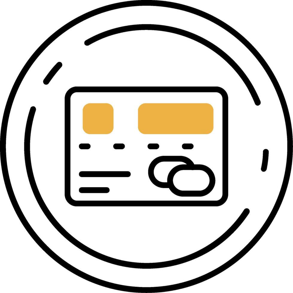 Pay Skined Filled Icon vector