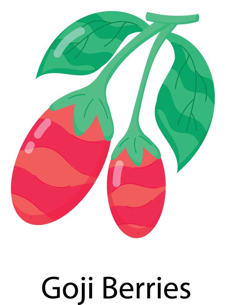 Fresh Fruits Flat Stickers vector