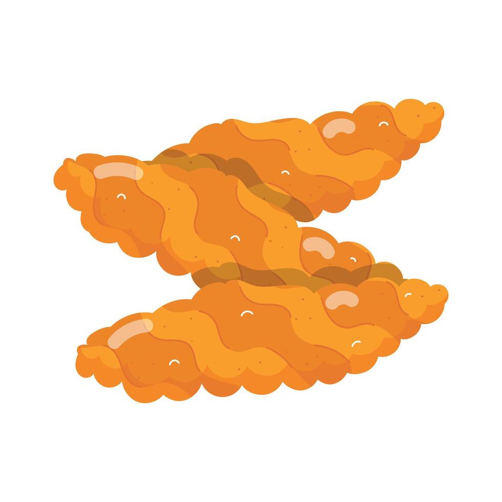 Trendy Chicken Delights Flat Stickers vector