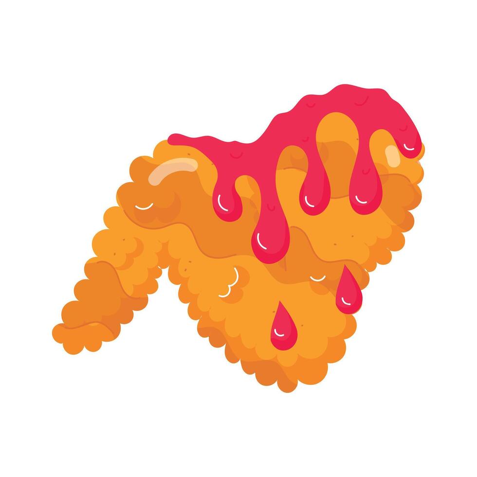 Chicken Cuisines Flat Stickers vector