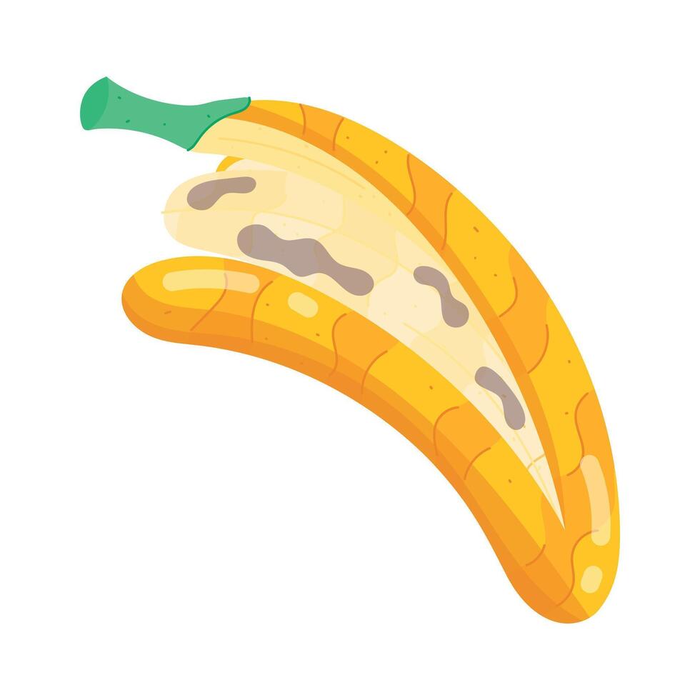 Trendy Banana Delights Flat Stickers vector