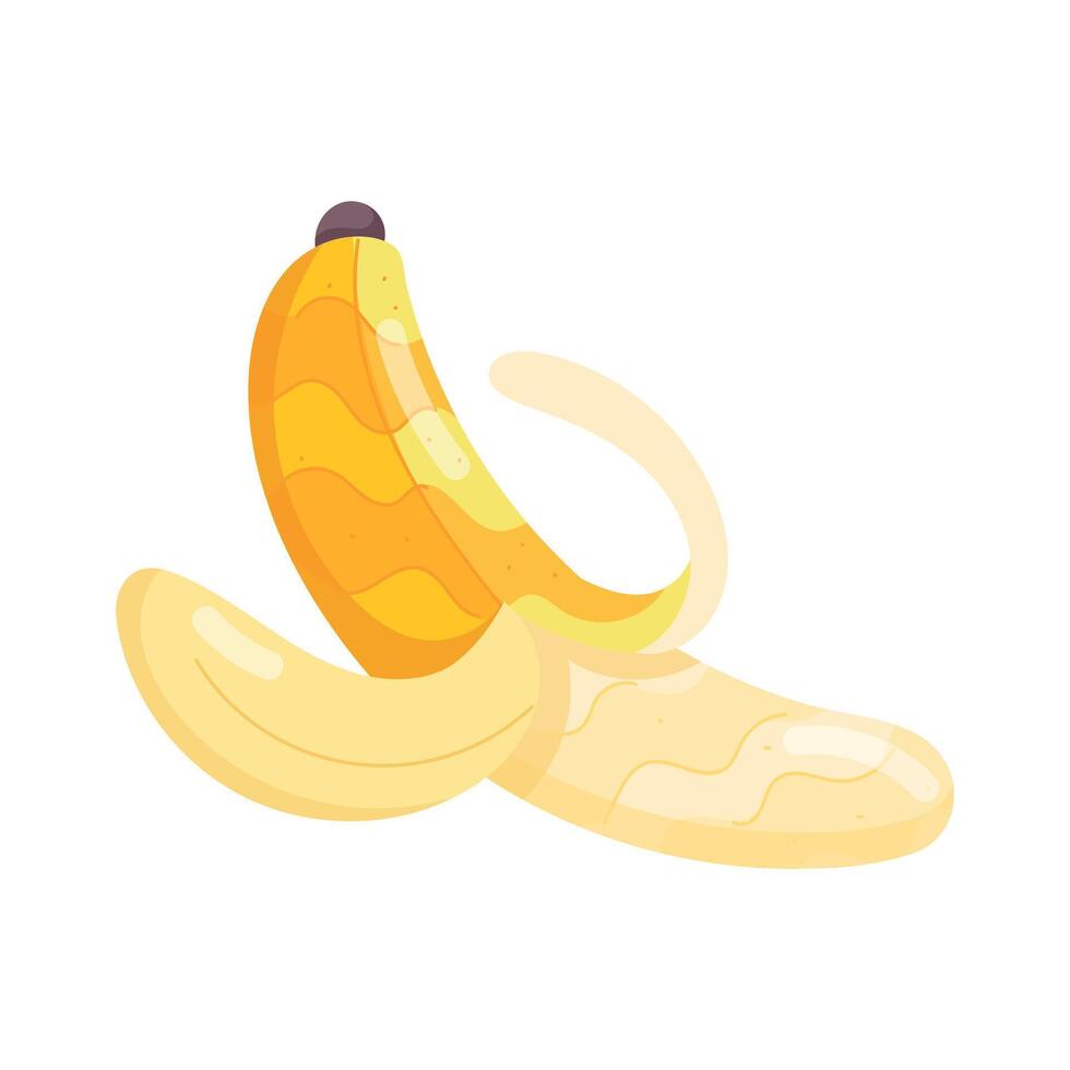 Pack of 16 Trendy Banana Desserts Flat Stickers vector