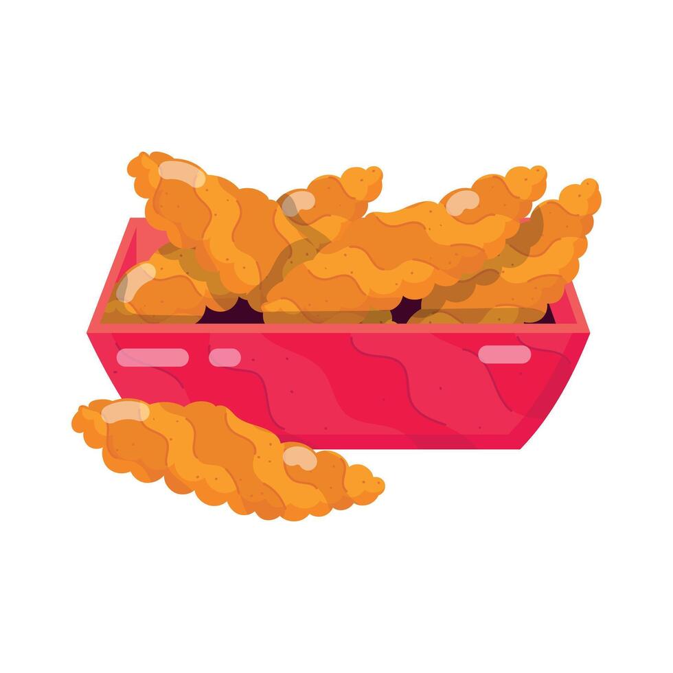 pollo platos plano pegatinas vector