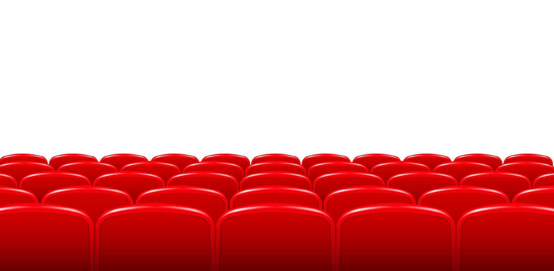 Movie theater hall with seat vector