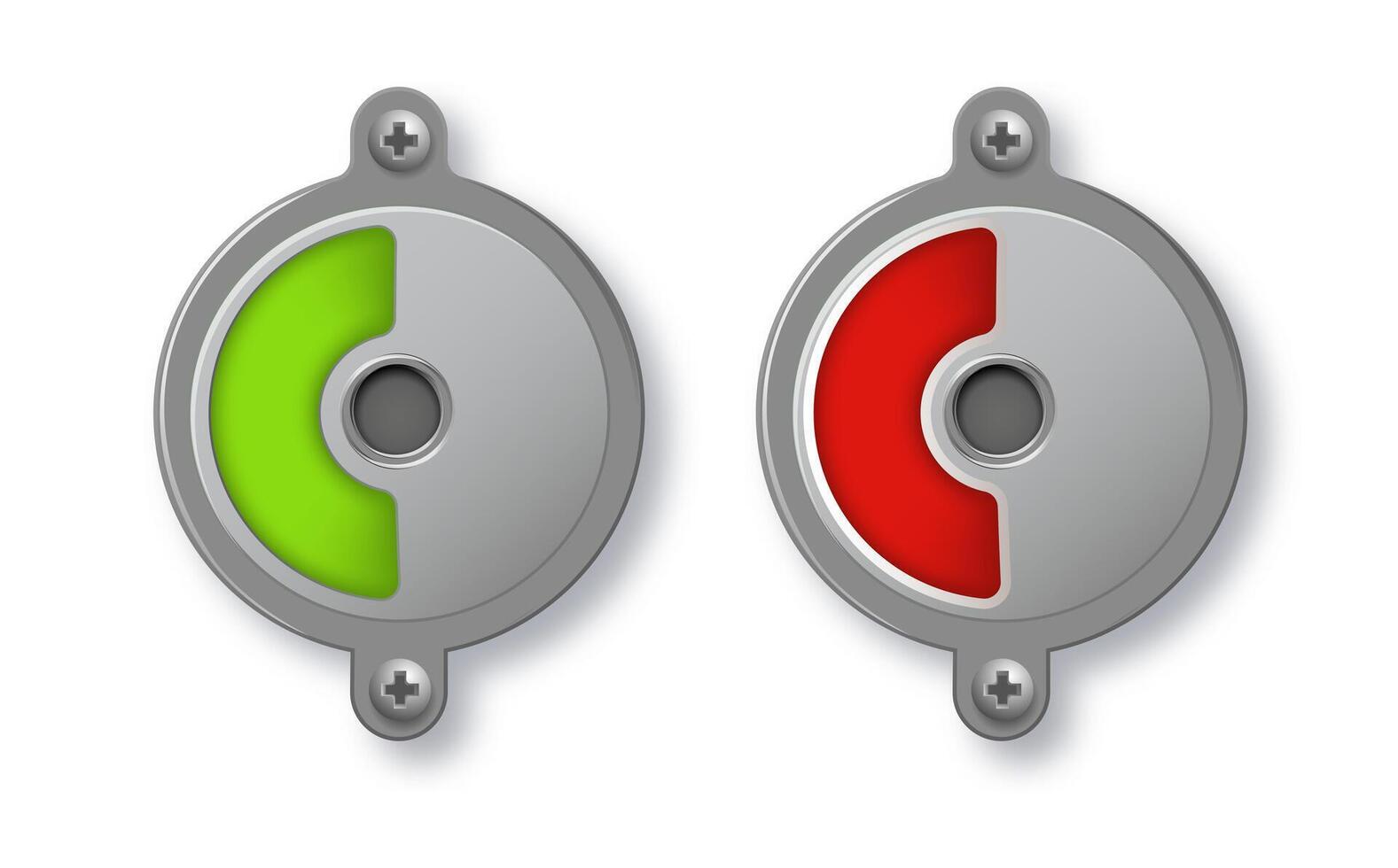 Toilet or restroom locks green vector