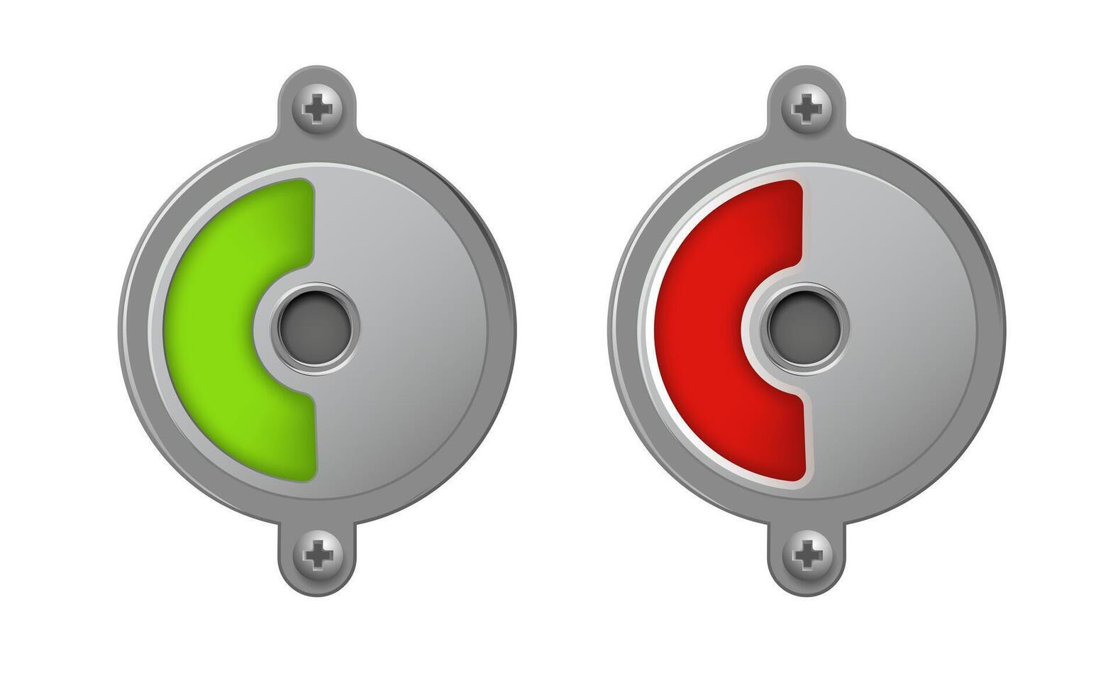 Toilet or restroom locks green vector