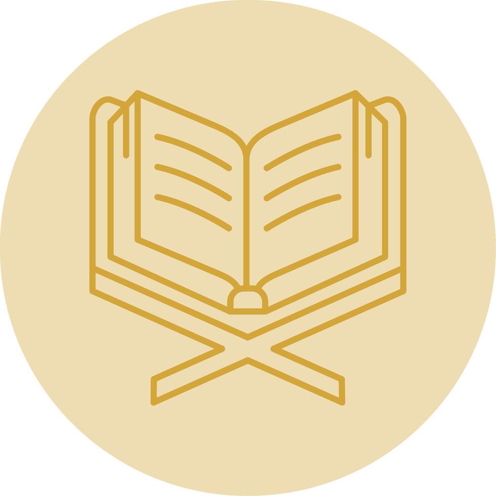Read Line Yellow Circle Icon vector