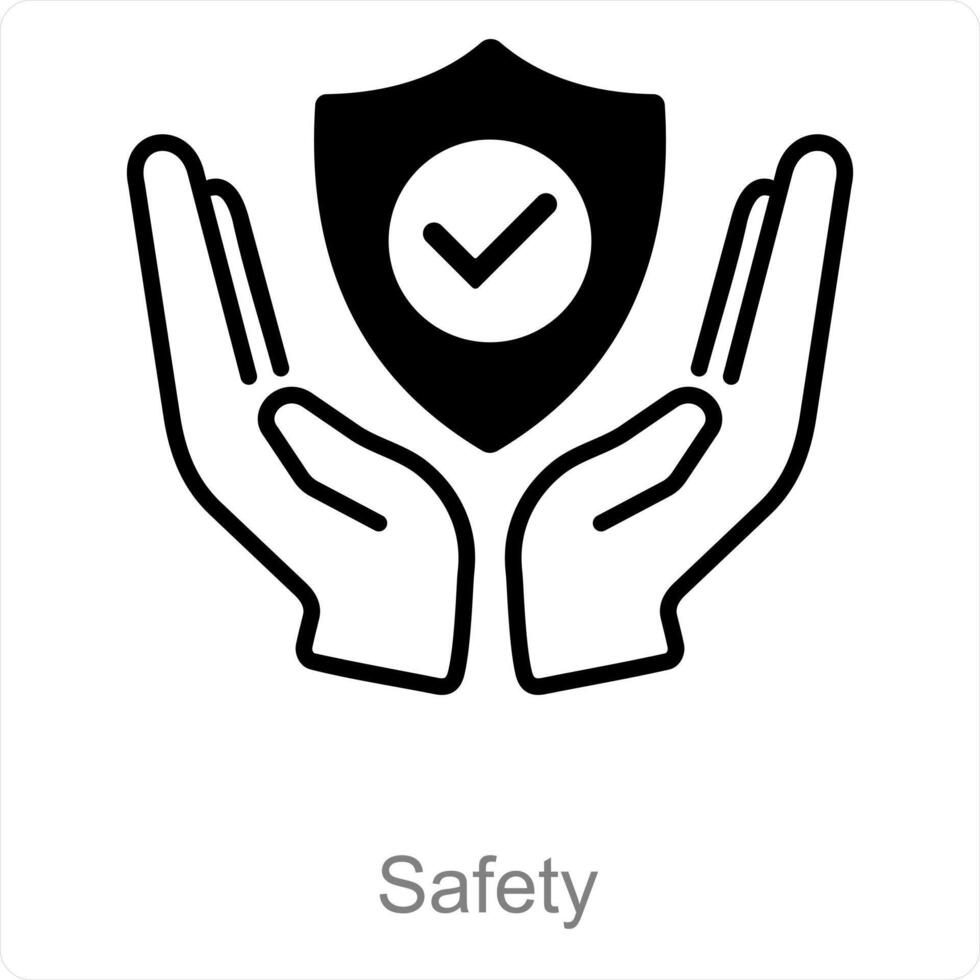 Safety and protection icon concept vector