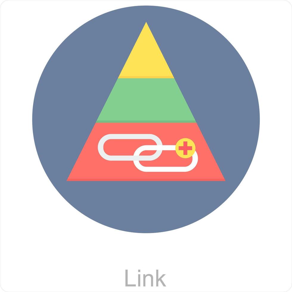 Link and share icon concept vector