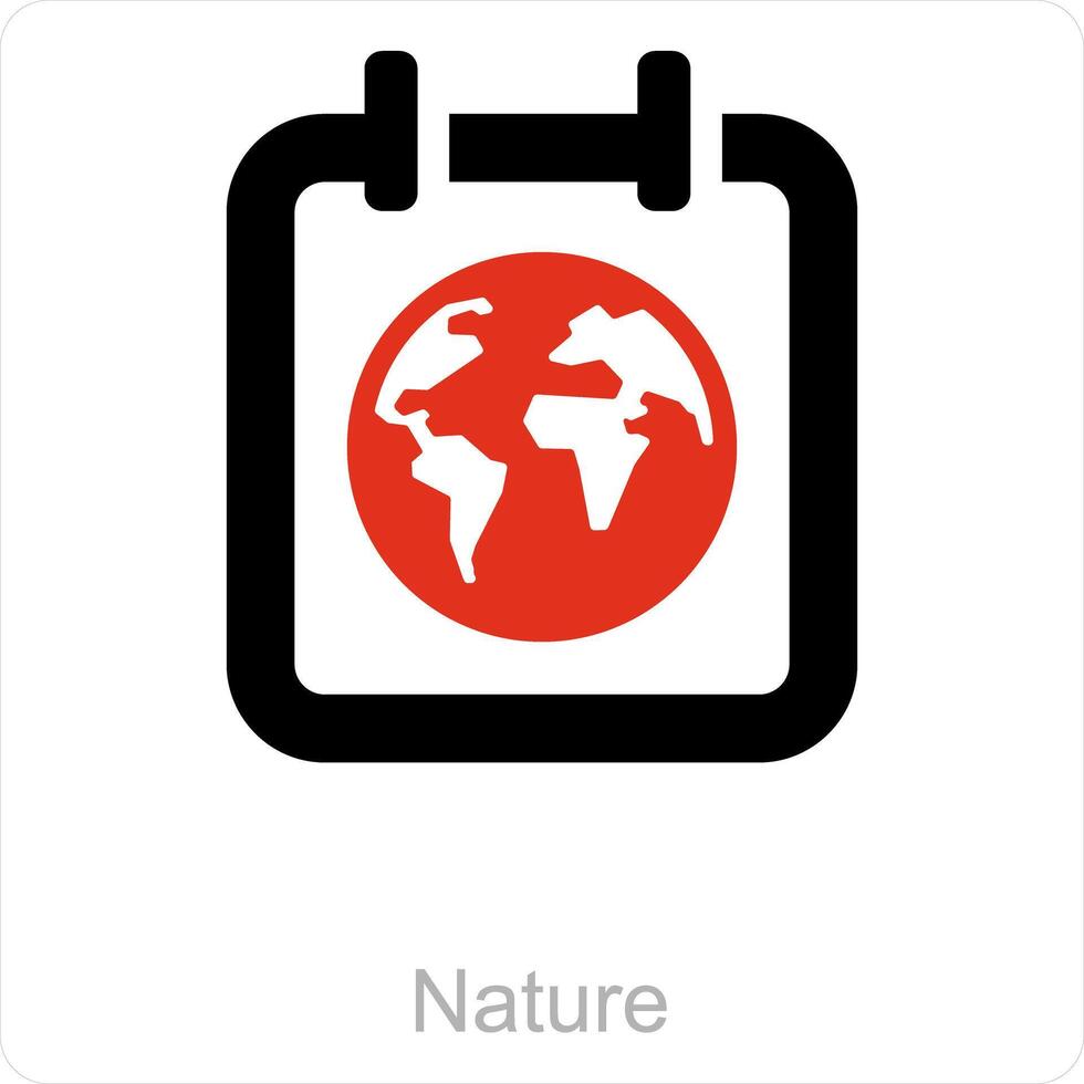 Nature and Ecology icon concept vector
