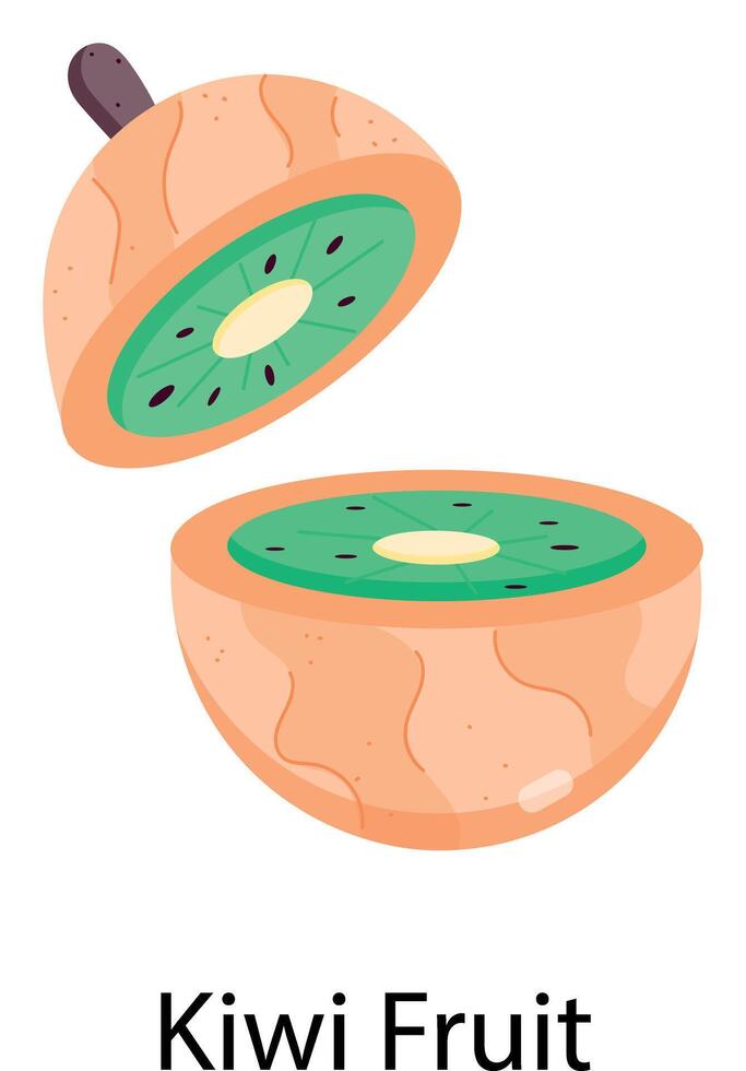 Exotic Fruits Flat Stickers vector