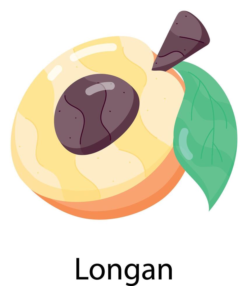 Exotic Fruits Flat Stickers vector