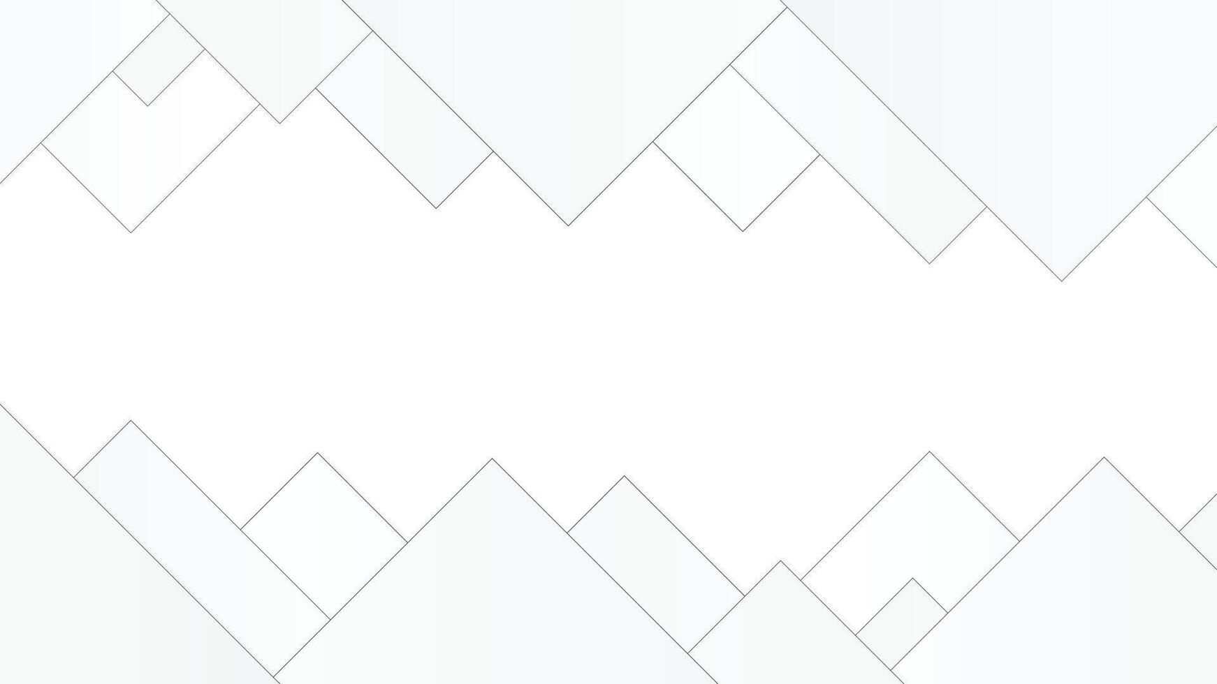 Abstract modern elegant white and gray gradient square shape with thin lines. eps 10 vector
