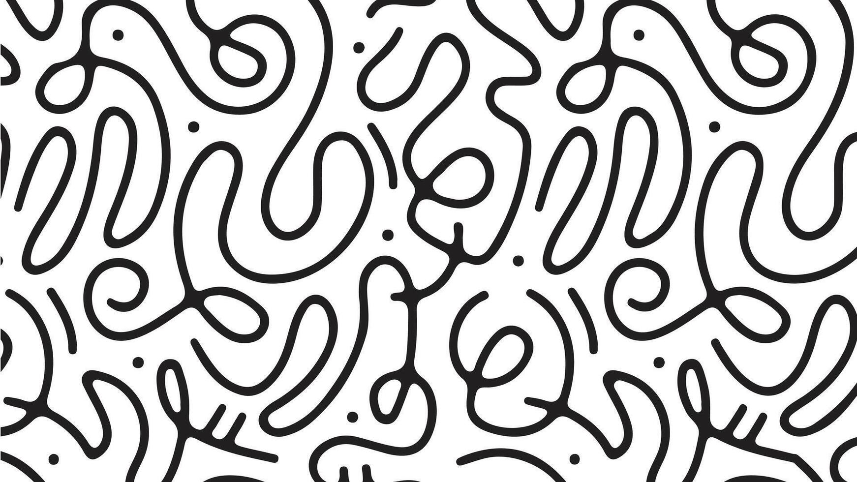 Line doodle pattern. eps 10 vector