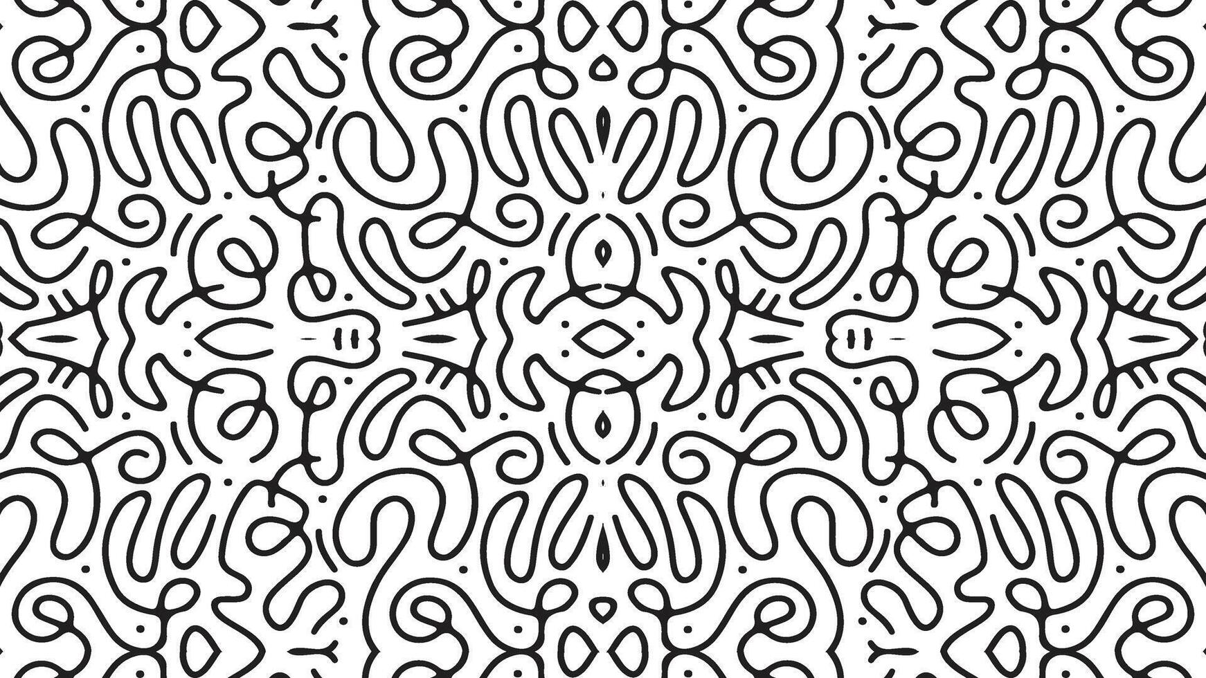 Line doodle pattern. eps 10 vector