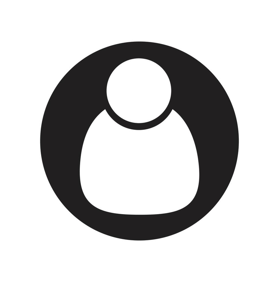 User icon. User symbol. User sign. User pictogram. User avatar. vector