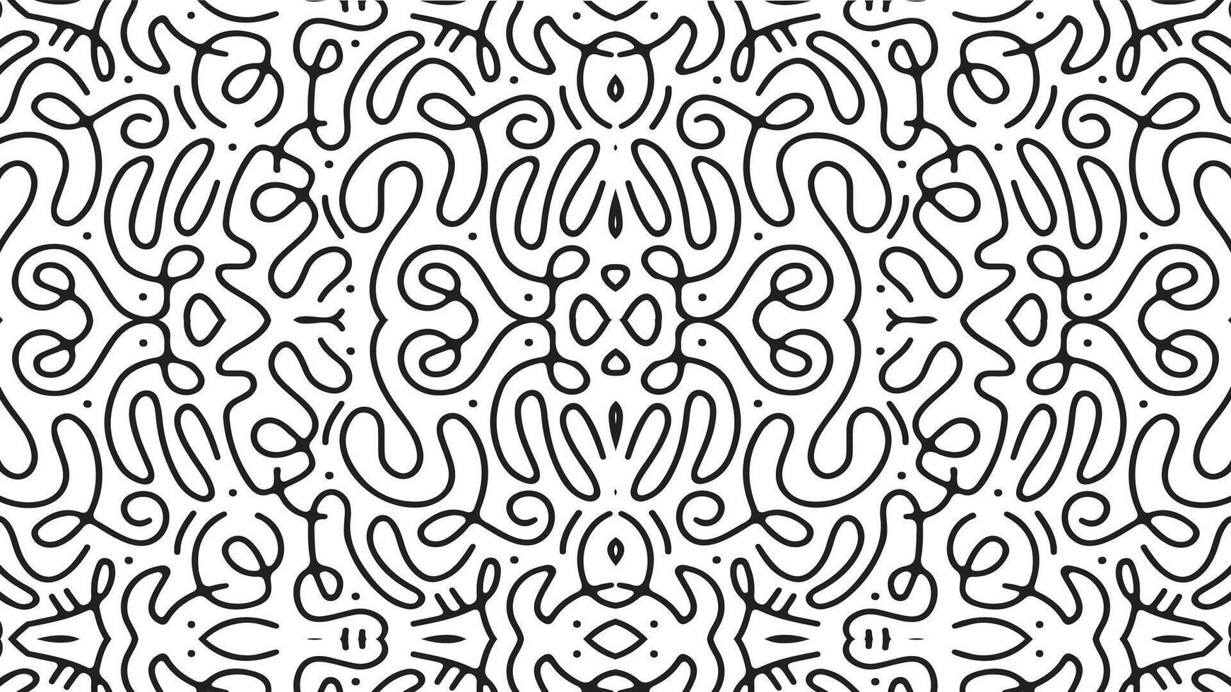 Line doodle pattern. eps 10 vector