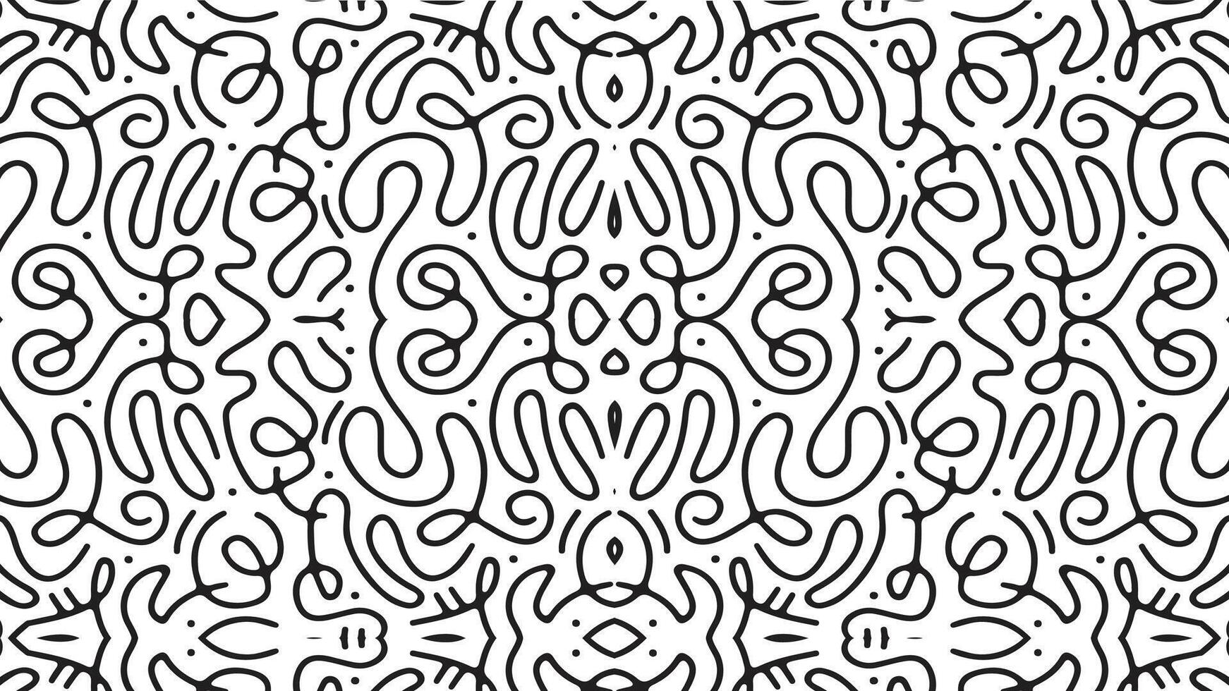 Line doodle pattern. eps 10 vector