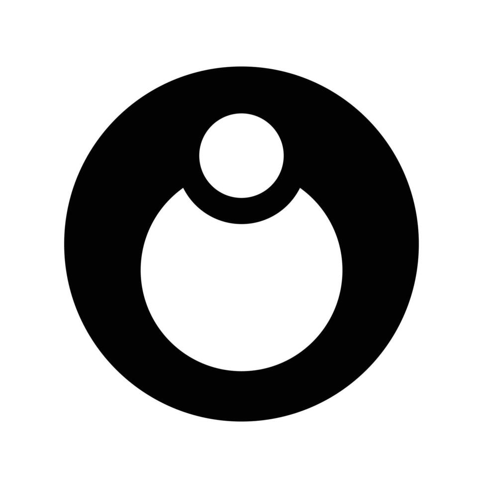 User icon. User symbol. User sign. User pictogram. User avatar. vector